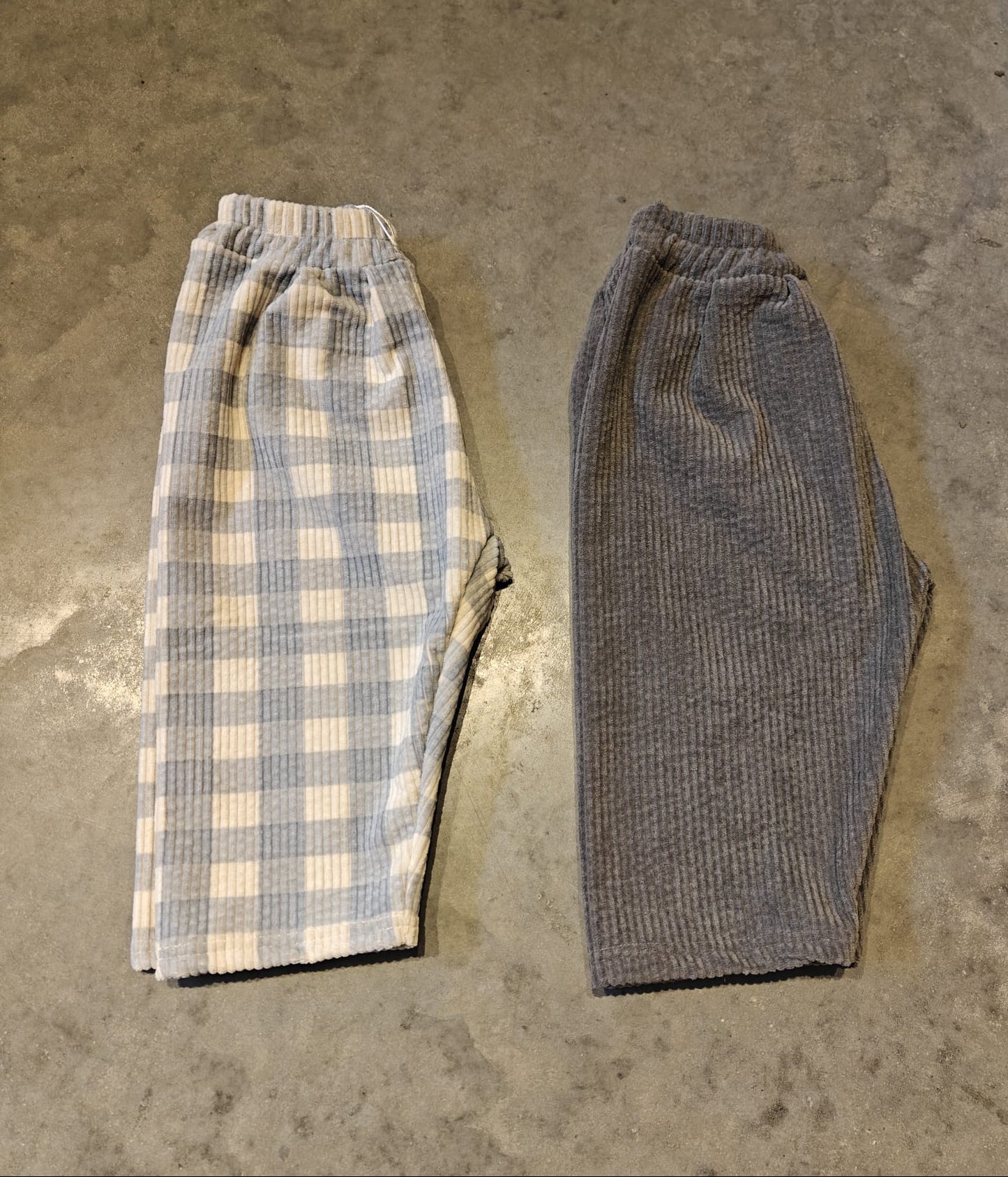 Grey Soft Corduroy Pants