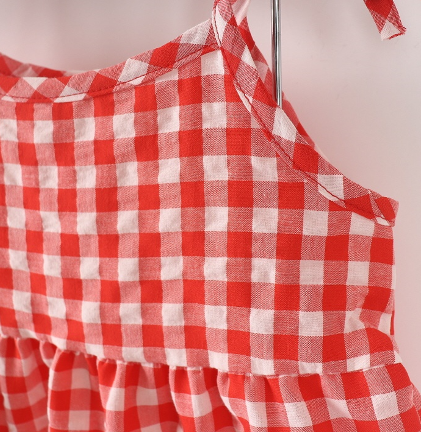 Check Strap Dress