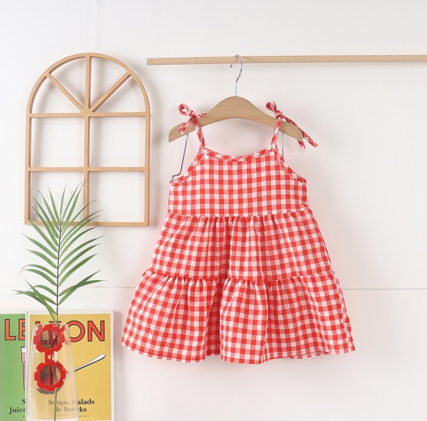 Check Strap Dress