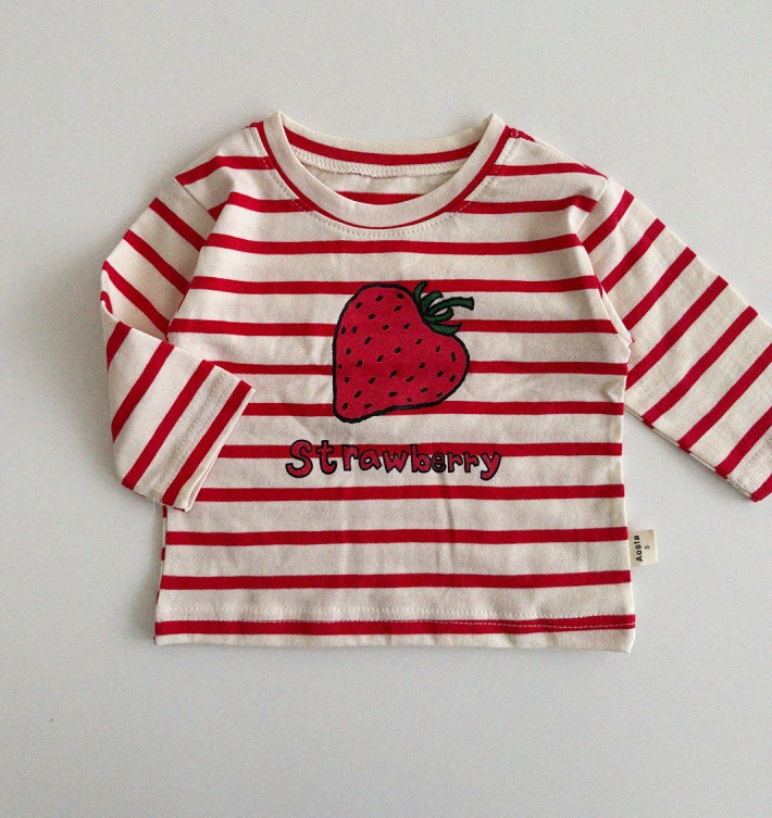 Strawberry Tee Striped