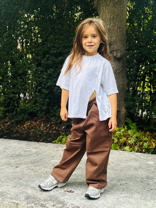 Stitch Pants Brown