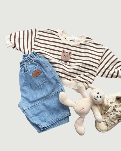 Bunny Stripe Sweatshirt