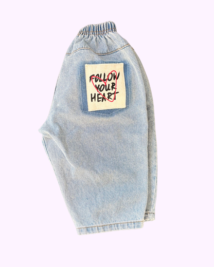 Heart Denim Pants
