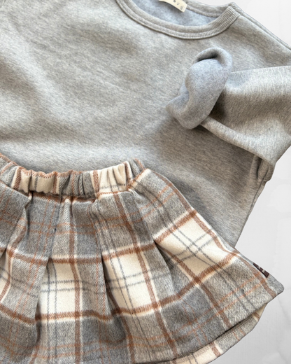 Winter Check Skirt