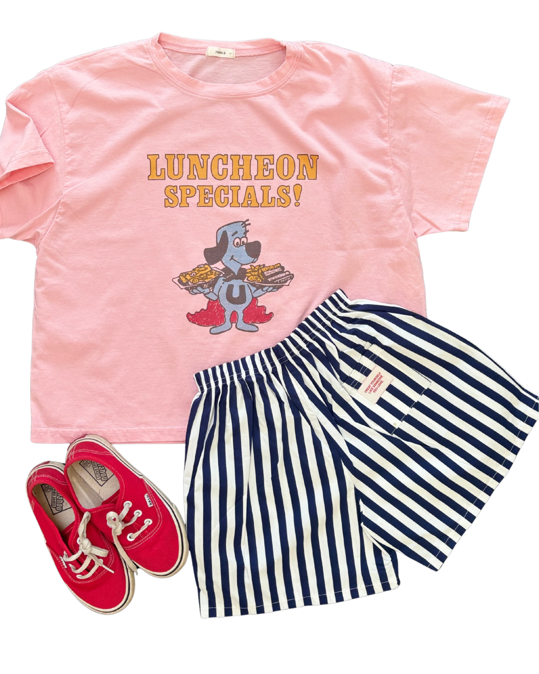 Striped Shorts Navy