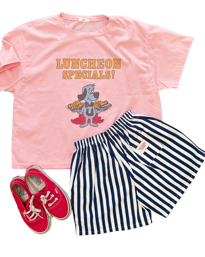 Striped Shorts Navy