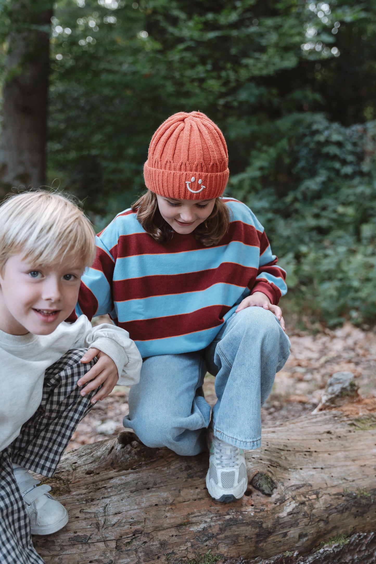 Burgundy Striped Sweatshirt