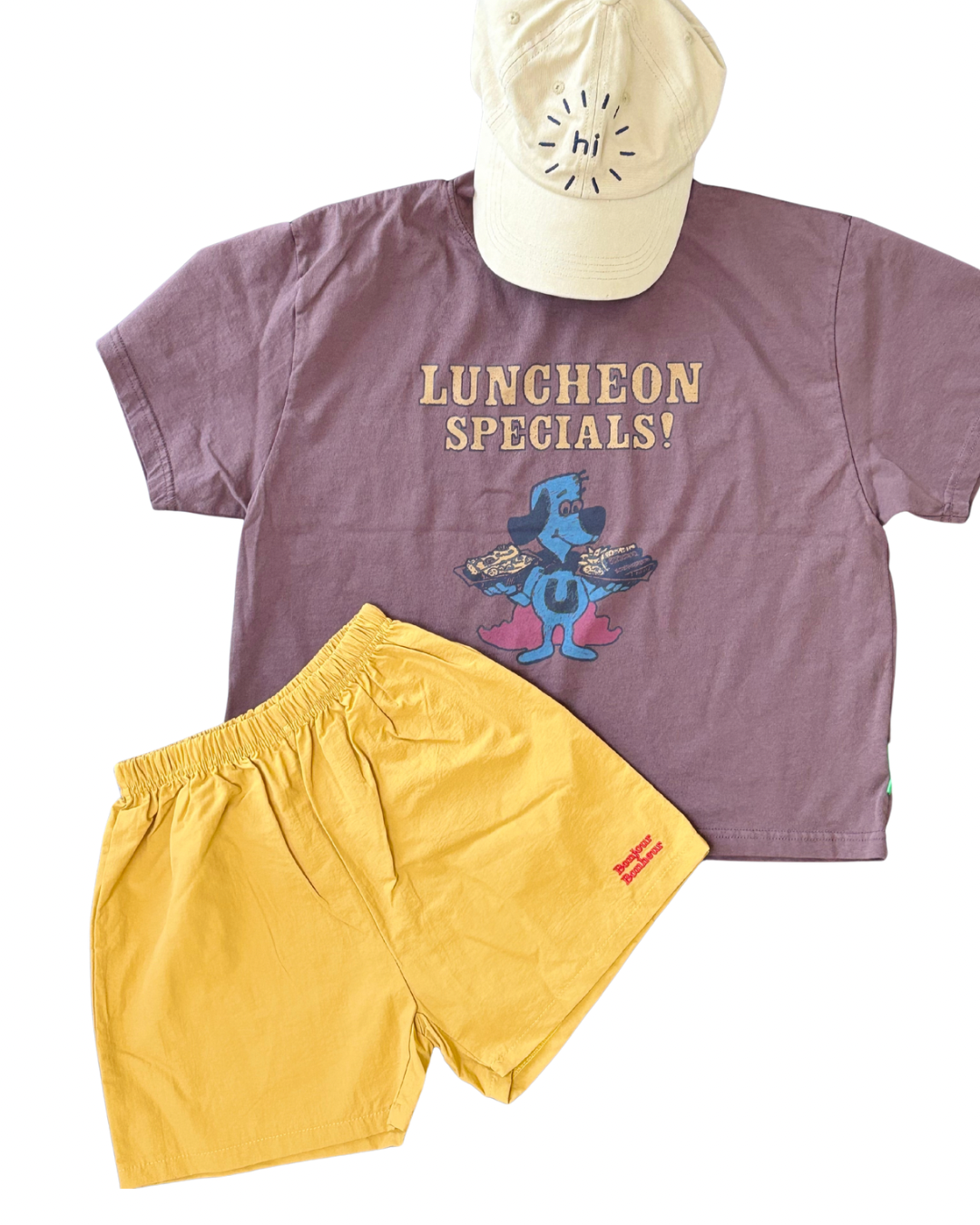 Bonjour Bonheur Shorts Yellow