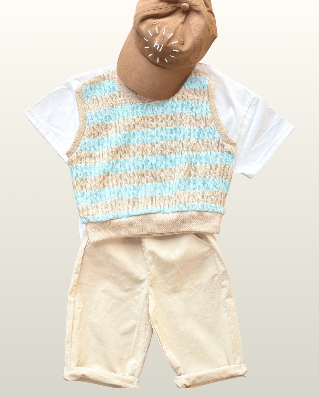 Sleeveless Knit Beige