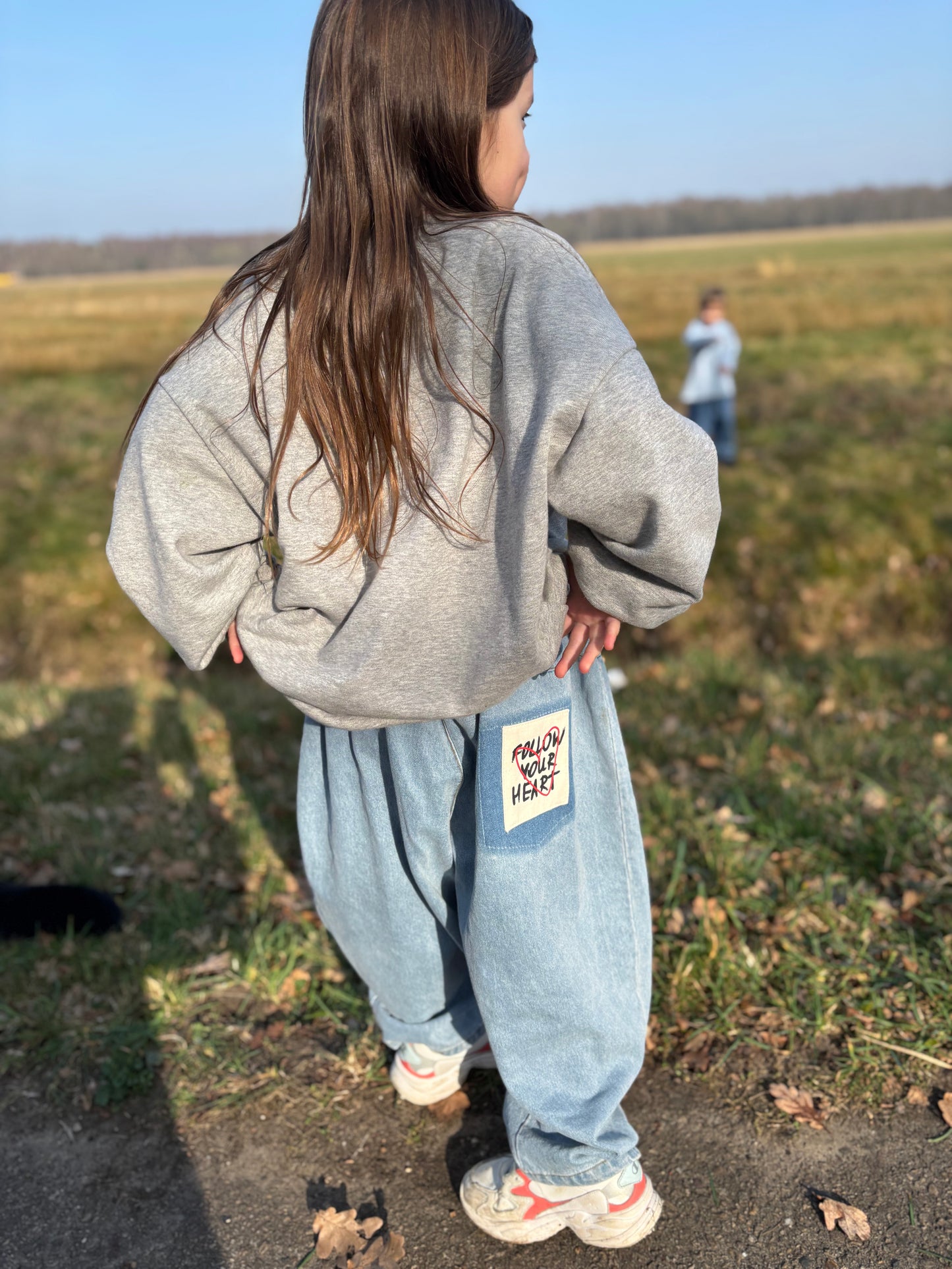 Heart Denim Pants