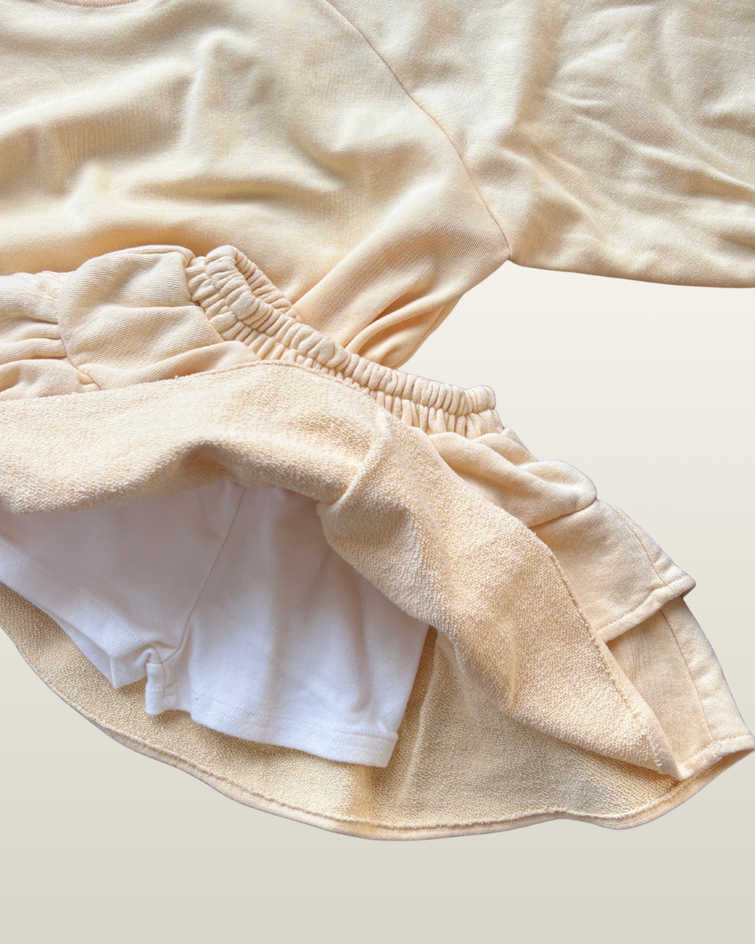French Terry Skirt Yellow