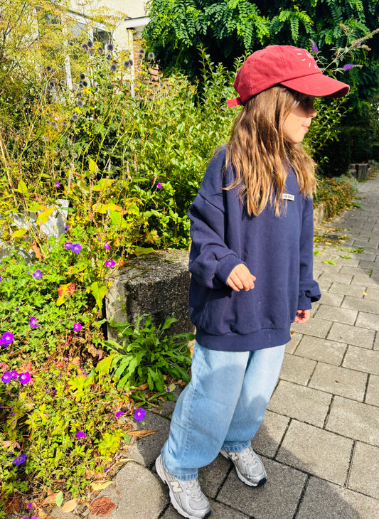 Label Sweatshirt Navy
