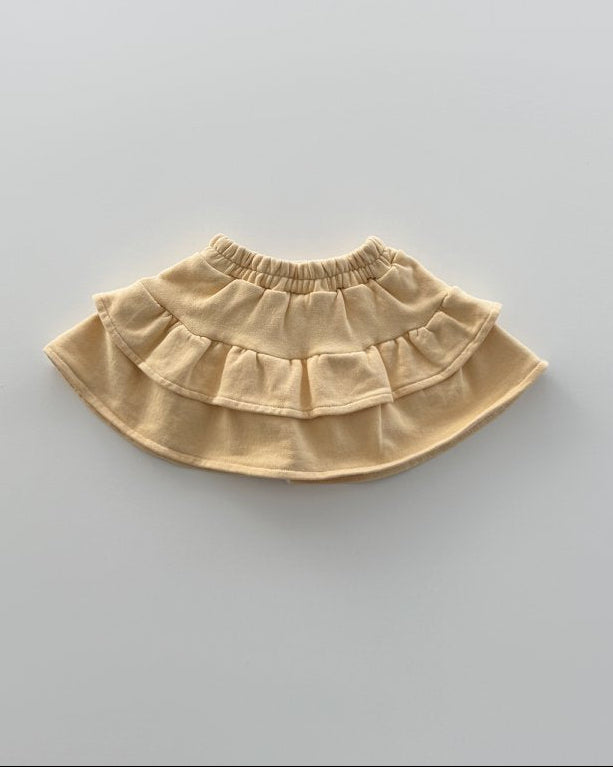 French Terry Skirt Yellow