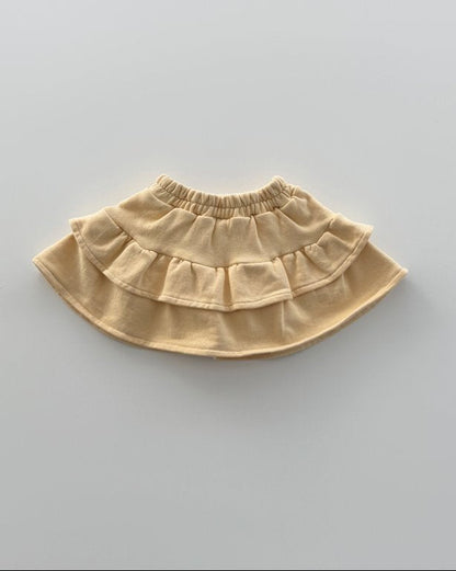 French Terry Skirt Yellow