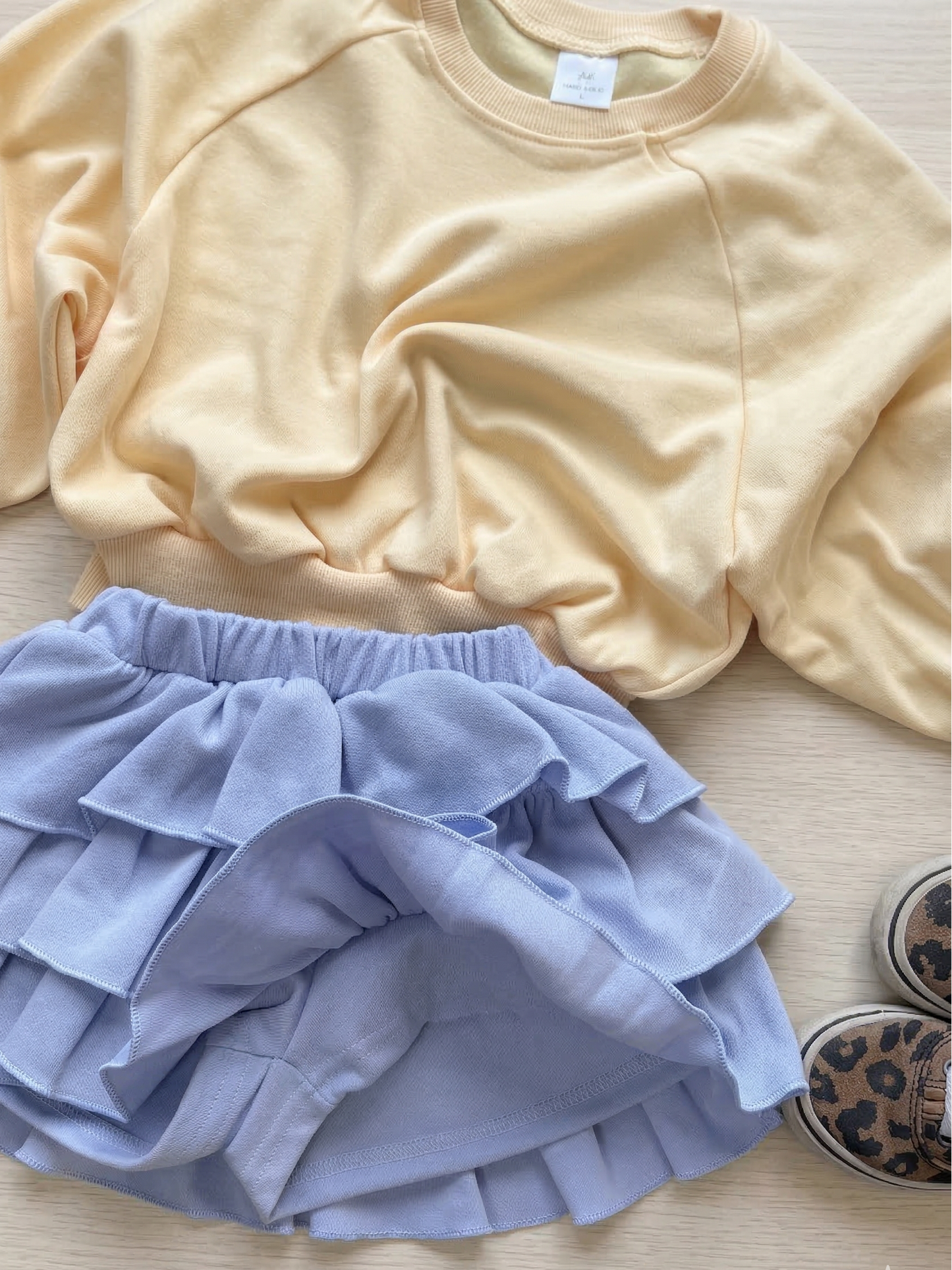 Ruffle Skirt Sky