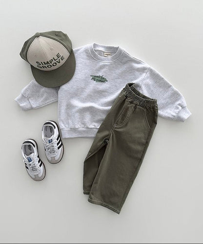 Stitch Pants Khaki