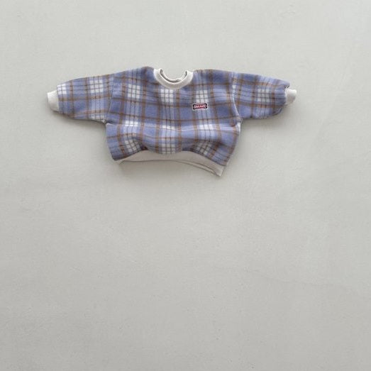 Fleece Check Sweatshirt