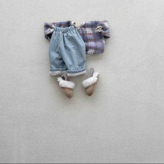 Fleece Check Sweatshirt