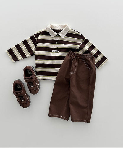 Stitch Pants Brown