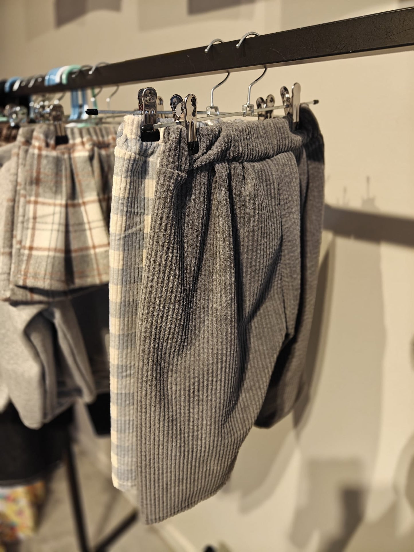 Grey Soft Corduroy Pants