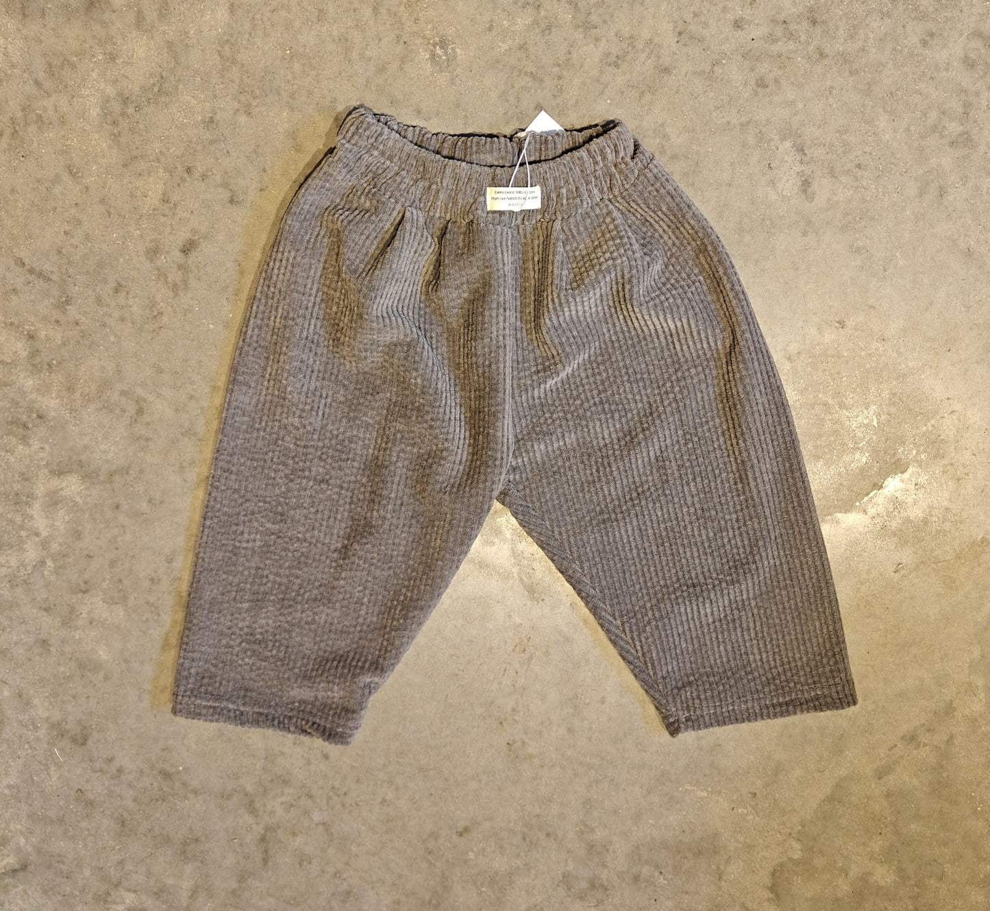 Grey Soft Corduroy Pants